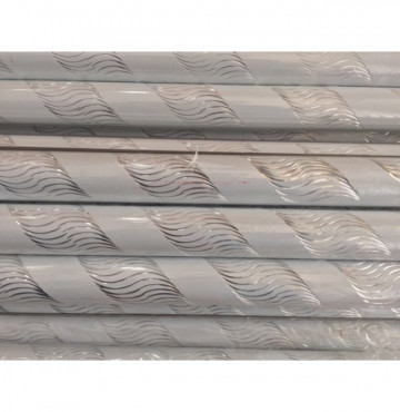 Thanh rèm phi 32 xoắn trắng: 2 cây 1.7m và 2 cây 1.9m