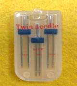 Hộp 3 cây kim đôi 3 cỡ dùng cho máy gia đình may được nhiều đường may
