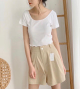 bán buôn áo croptop cổ tròn cực sang chảnh