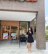 bán sỉ váy hoa ren đen cổ v