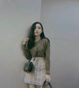 bỏ buôn set áo pull tay dài kèm chân caro