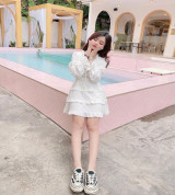 bán sỉ đầm trắng bèo công chúa