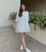 bán sỉ siêu phẩm đầm hoa cúc trắng hot hit in town