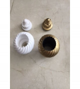 30 bịt xoắn màu vàng đồng