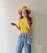 bán sỉ áo croptop gân lụa năng động