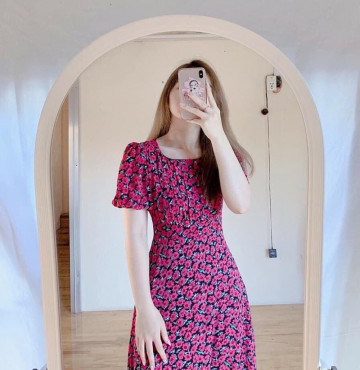 bán sỉ đầm hoa chân bèo quý tộc