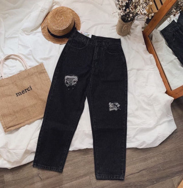 bán buôn quần baggy jean xám nóng hổi