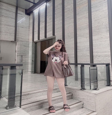 bán sỉ áo thun mickey form rộng đáng yêu