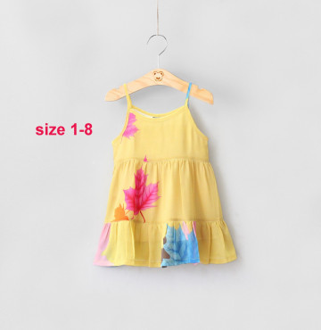 Bán buôn đầm voan họa tiết đuôi cá