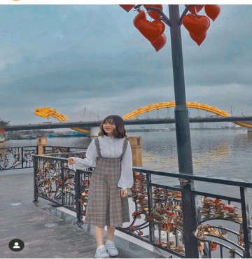 bán buôn set sơ mi trắng tay nơ kèm yếm caro