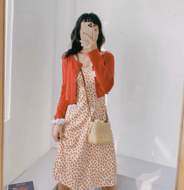 bán buôn đầm hoa hai dây đi biển cực đẹp