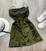 bỏ sỉ đầm nhung hở lưng hai dây cực sexy
