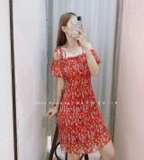 bán buôn đầm hoa bèo hở vai