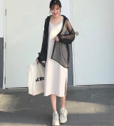 bán sỉ đầm maxi xẻ khoác ngoài quý tộc