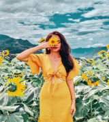 bỏ sỉ set áo cột nơ trước phối chân váy