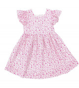 Bỏ sỉ đầm cổ vuông cánh tiên trái dâu