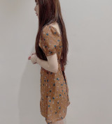 bán buôn đầm cổ u cột nơ sau max dịu dàng