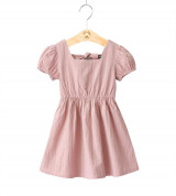 Bán sỉ đầm cotton bé gái nơ lưng