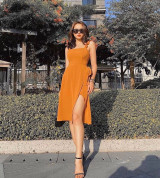 bán buôn maxi thắt nơ xẻ tà cực chanh xả