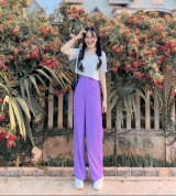 bán buôn siêu phẩm quần culotes tím