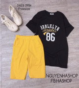 bỏ sỉ set áo thể thao kèm quần thun lỡ