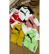 Bán buôn bộ thun Puma phong cách thể thao Sumikids