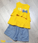 Bán buôn set áo kiểu+ quần short bé gái