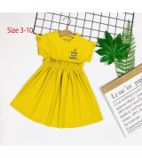 Bán buôn đầm thun tay liền chạy chỉ bèo eo