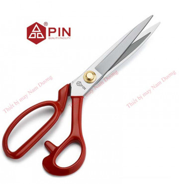 Kéo cắt vải pin cao cấp màu đỏ ( kèm quà tặng ) 11inch