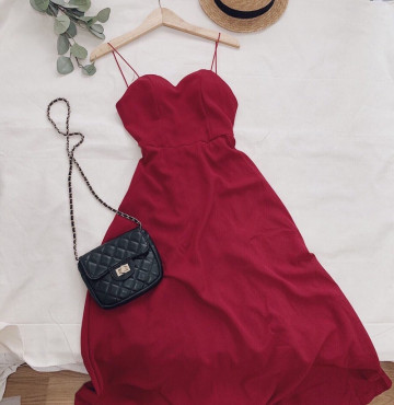 bỏ sỉ đầm maxi hai dây