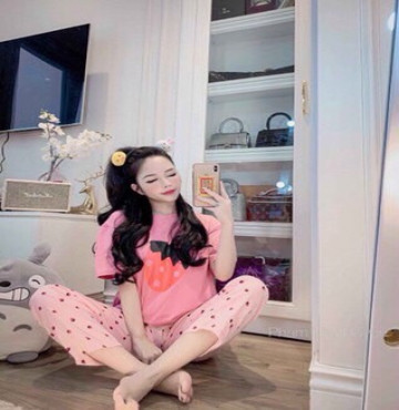 bán buôn set đồ bộ hoa quả siêu đáng yêu