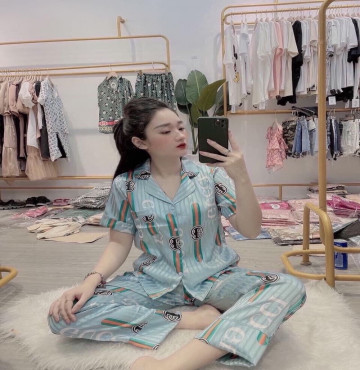 bán buôn set pijama họa tiết mặc cực mát mẻ