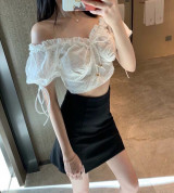 bán buôn áo crop xô thêu cực sexy