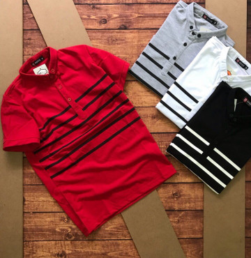 Bỏ sỉ áo thun nam trụ Hàn quốc sọc