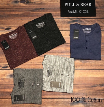 Bỏ sỉ áo thun cổ trụ PULL&BEAR