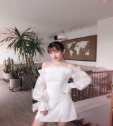 bán buôn đầm voan xẻ đùi