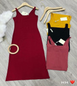 bỏ sỉ váy suông cổ chữ u