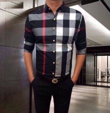 Bỏ sỉ áo sơ mi sọc  BURBERY TAY DÀI