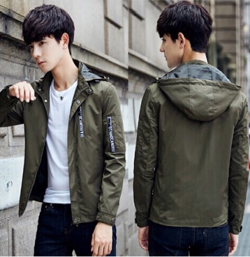 Bỏ sỉ áo khoác dù nam Hàn quốc nón