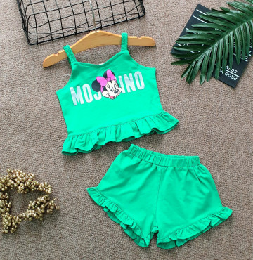 Bán buôn bộ bé gái áo croptop 2 dây