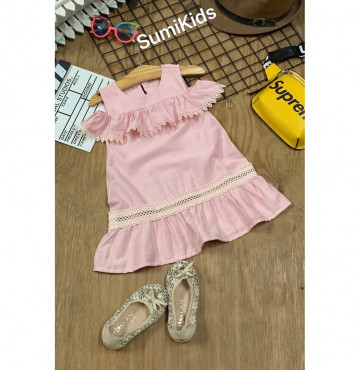 Bán buôn đầm ren rớt vai