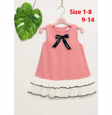 Bỏ sỉ đầm A phối 2 tầng bèo dập ly