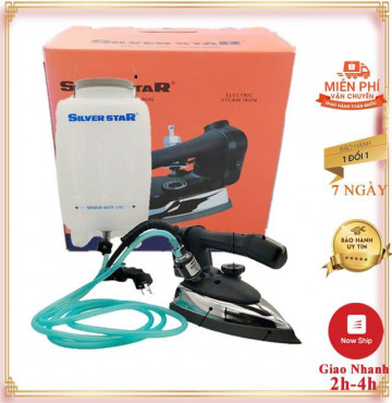 Bàn Ủi Công Nghiệp Bình Treo Silver Star 94A ra hơi mạnh_ủi được trên mọi chất liệu vải_không bóng bề mặt vải (màu cam