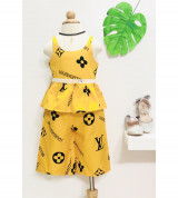 Bán buôn set bộ lụa LV ống rộng