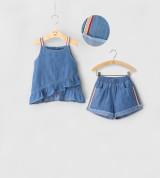 Bỏ sỉ bộ jean 2 dây vải bò giấy