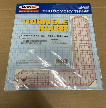 Thước mica dẻo vuông góc chữ L