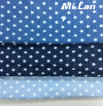 Vải jean phối ngôi sao P46