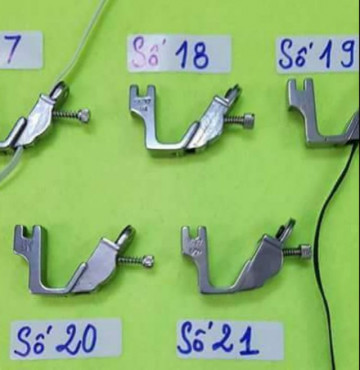 Bô 5 chân vịt chần thun, chần dây viền 5 cỡ