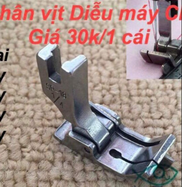 Trọn bộ 7 cái chân vịt chuyên may mí hay diễu dùng cho máy công nghiệp