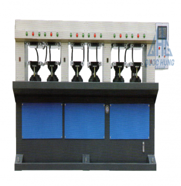 Máy Ép da giày Định Hình EVA Lạnh Sáu Trạm- Model : QH-8006